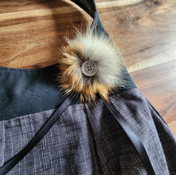 NEW C.divin handmade crossbody bag, black/ gray - Picture 5 of 13